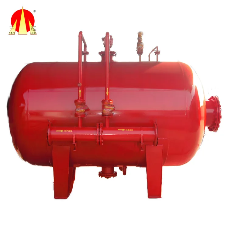 Horizontal Type Fire Suppression System Foam Bladder Tank