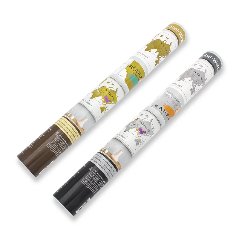 World Hidden Map Deluxe Travel Scratch Off World Map Poster Scratch-Off Posters Unique Gift For Travelers Education Birthday