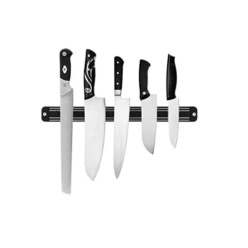 Magnetic knife strip magnetic knife holder  for wall secure and easy storage solution for kitchen knives