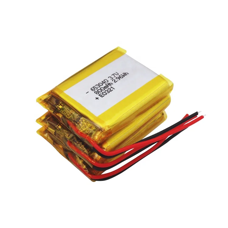 Custom 11.1V 7.4V 3.7V Rechargeable Li-Polymer Battery Wholesale 6.5mm Lipo Battery 800 Mah