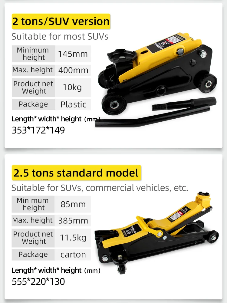  high quality hydraulic floor jack 3 ton 5-10 tons