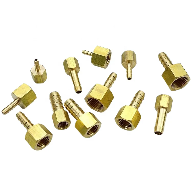 Plumber system brass water threaded pipe fittings Plumbing Parts Names Image barbed Hose Connector