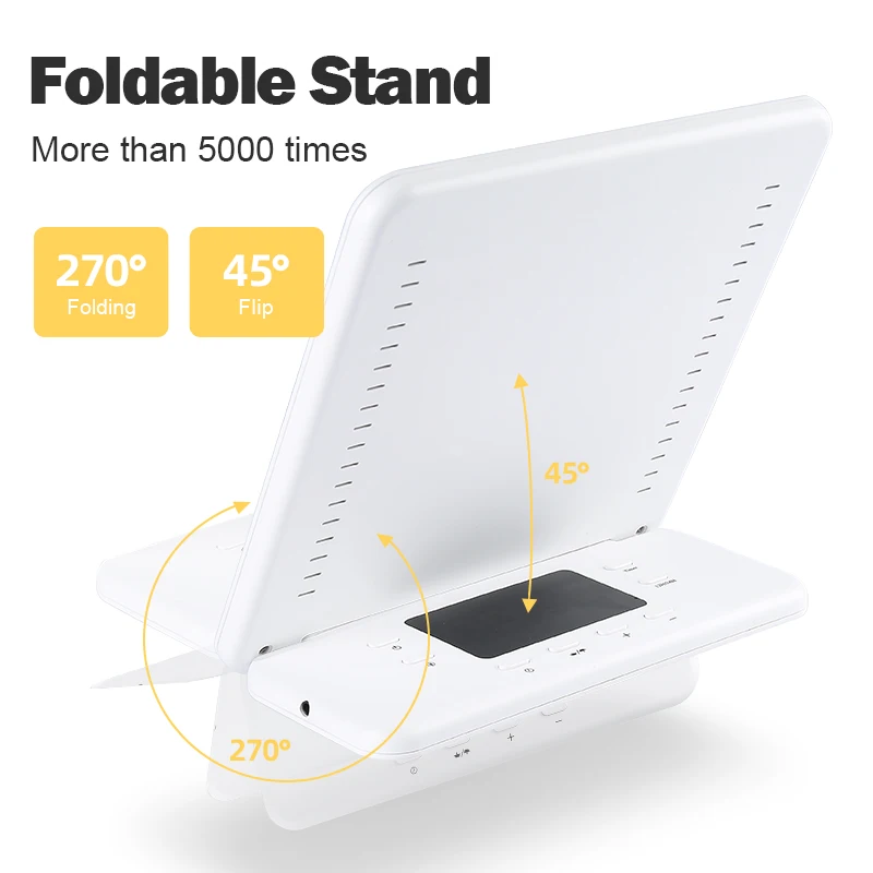 
Light Therapy Lamp UV-Free 10000lux LED Therapy Light with Timer Adjustable Brightness Levels Foldable Stand for a Happy Life 