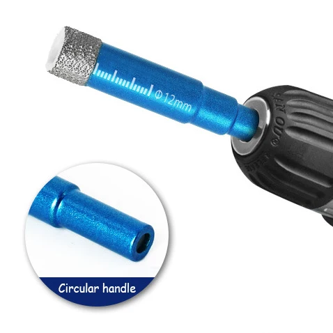 Diamond Dry Drill Bit Vacuum Brazed Hole Saw Cutter for Granite Marble Ceramic Tile