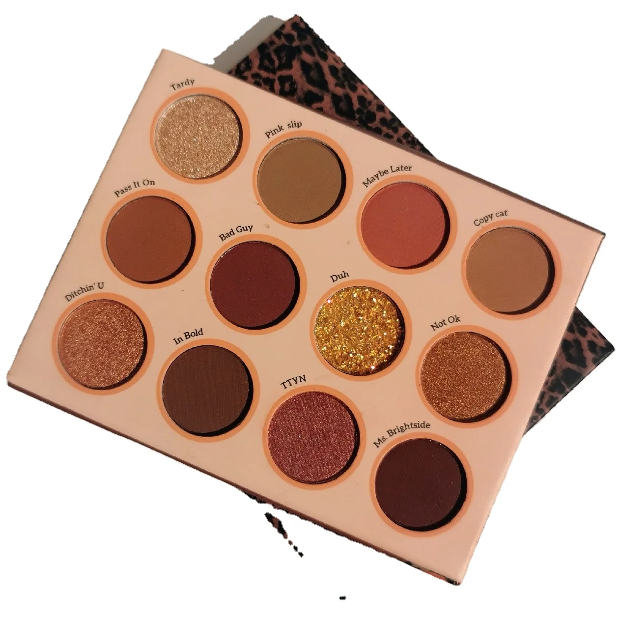 
China Supply Private Label 12 Colors Matte Eyeshadow Pallets Glitter Eyeshadow Pallets Daily Makeup Eye Cosmetics 