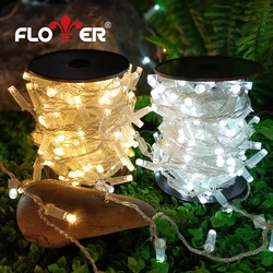 Flower 50LEDs Outdoor Decorative Built-in Waterproof Power Led Light Ip68 Waterproof Led  String Light For Christmas Party