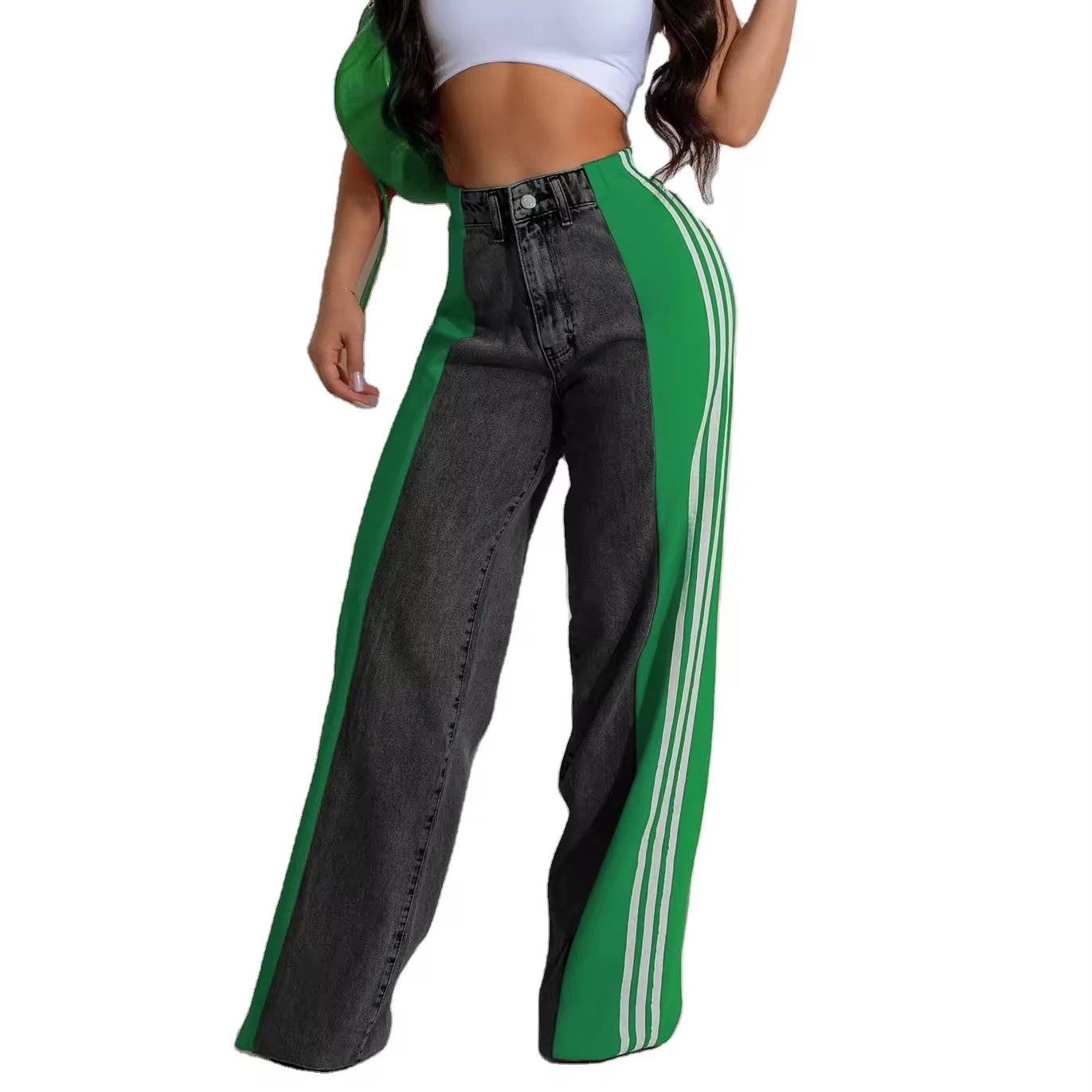 Black straight slim new 2024 women clothing korean pants for women straight-leg jean