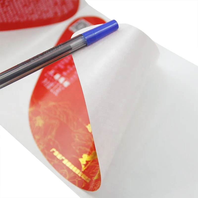 Custom Printed Waterproof Adhesive Vinyl edible oil bottle Sticker Label for Food Packaging