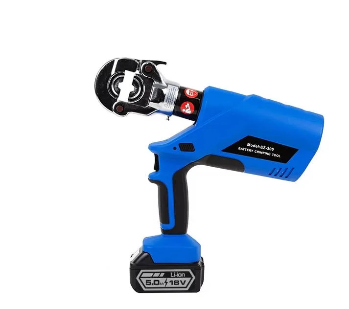 EZ-300 Battery Electric powered Hydraulic Crimping Tools Terminals Lugs up to 300mm2
