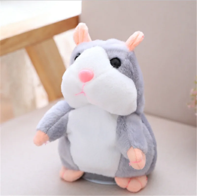 
Hot Sale 15cm Lovely Voice Record Repeat Talking Hamster Mimicry Pet Plush Toy 