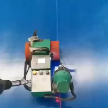 Tarpaulins Waterproof cloth Car paint film welders Automatic walking Welding is firm hot air welding machine by LIUDU