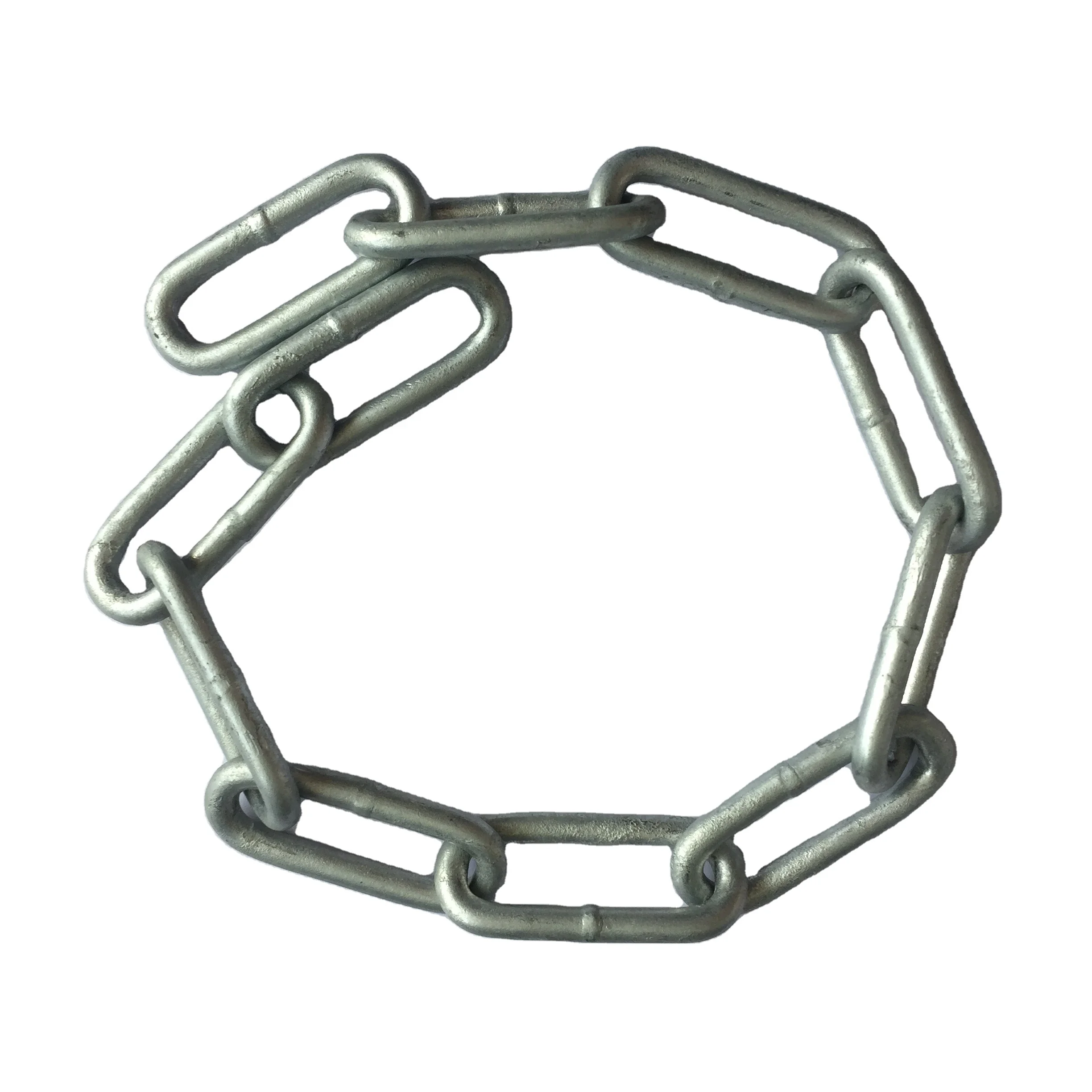 Smooth Welding 5MM Hot Dip Galvanized Steel DIN763 Long Link Chain