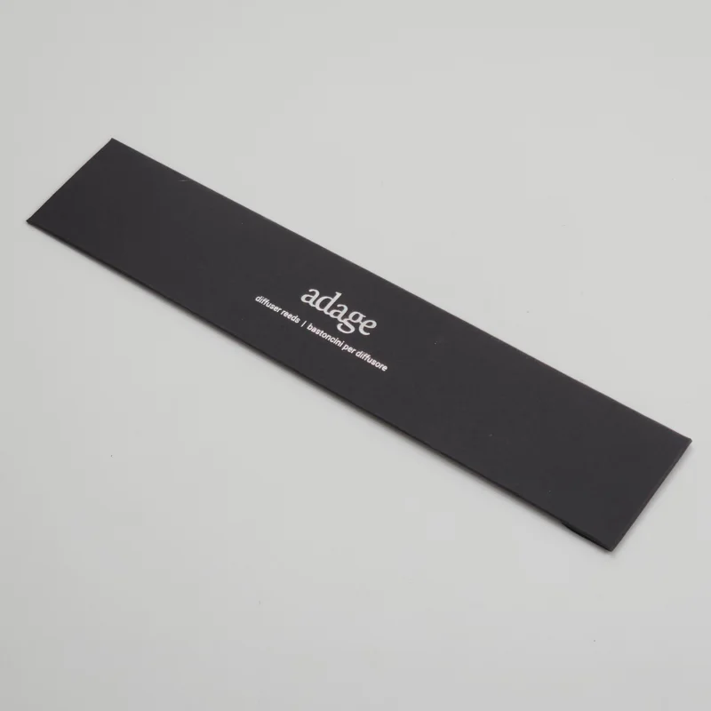 Custom Reed Diffuser Envelope Incense Packaging Hot Silver Stamping White And Black Paper Envelope For Incense