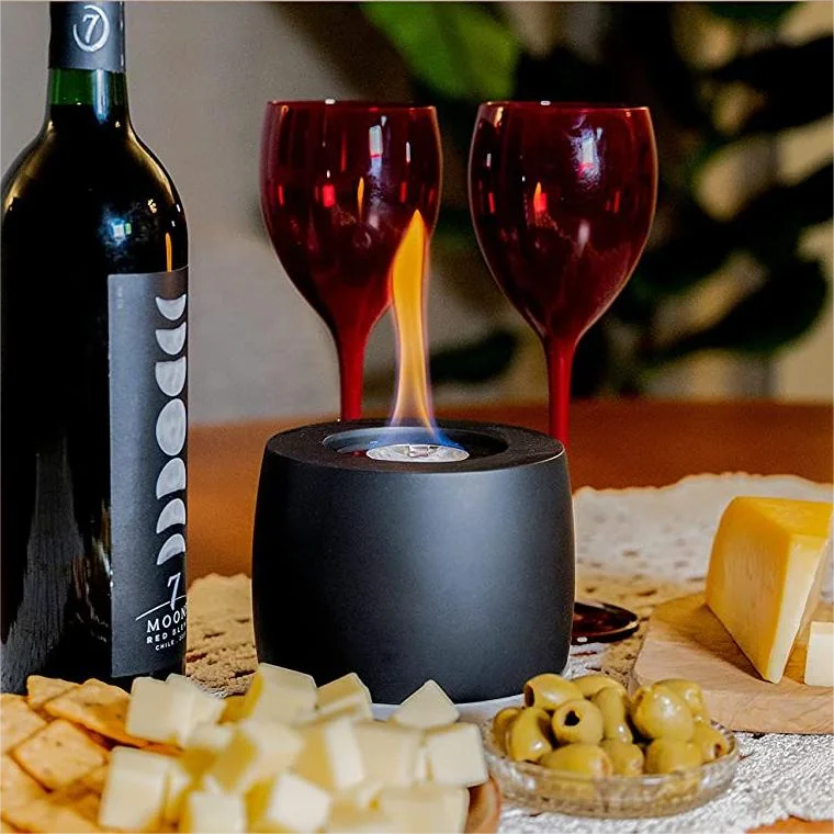 High Quality Mini Bio Ethanol Fireplace Portable Concrete Fireplace Table Top Fire Pit Bowl Smokeless Outdoor ethanol Fire pit