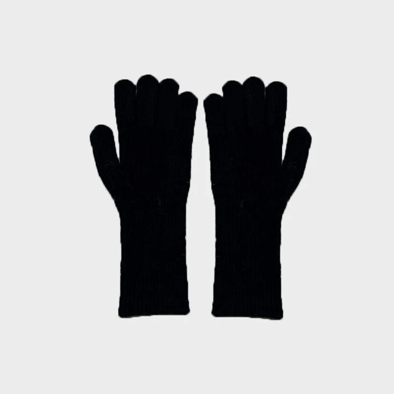 New Fashion Unisex Touch Screen Gloves Stretch Knitted Wool Blended Full Finger Soft Winter Solid Color Gloves