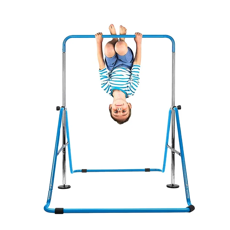 Home Grip Training Children Pull Up Gymnastics Horizontal Bar With Adjustable Height