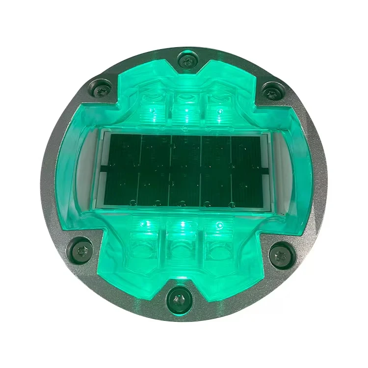 3M beautiful and environmentally friendly circular diameter 143mm PC+cast aluminum material buried solar LED road studs