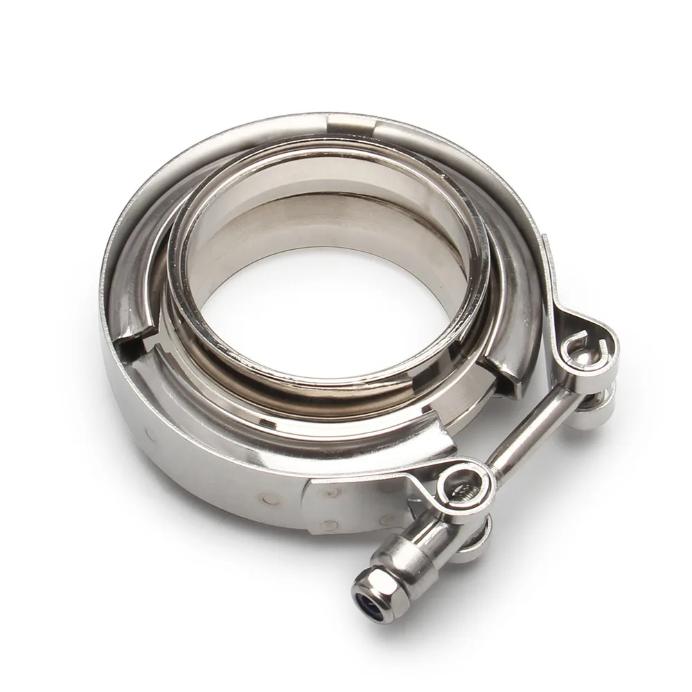 SS304 Stainless Steel quickly release v-band clamp with flange kits v band exhaust clamp