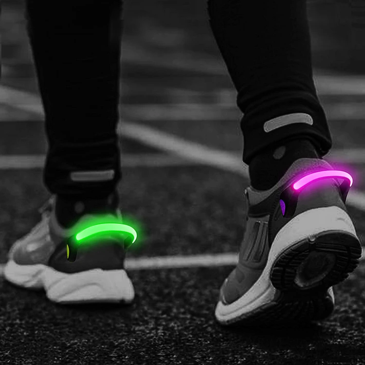 Super Bright Outdoor Night Lighting Flashing Safety Running Shoes Clip Lamp Led Shoe Light