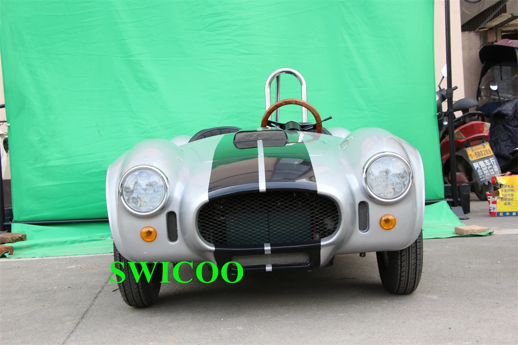 150CC Classic Car Shelby Cobra Car 150CC 4 Wheels Quad Mini Cobra Car 2 Seat Go Kart Beetle Mini Hot Rod