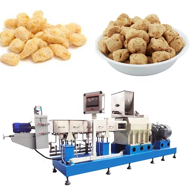 automatic textured soya meat protein manufacturing machine production line new condition tvp processing line
