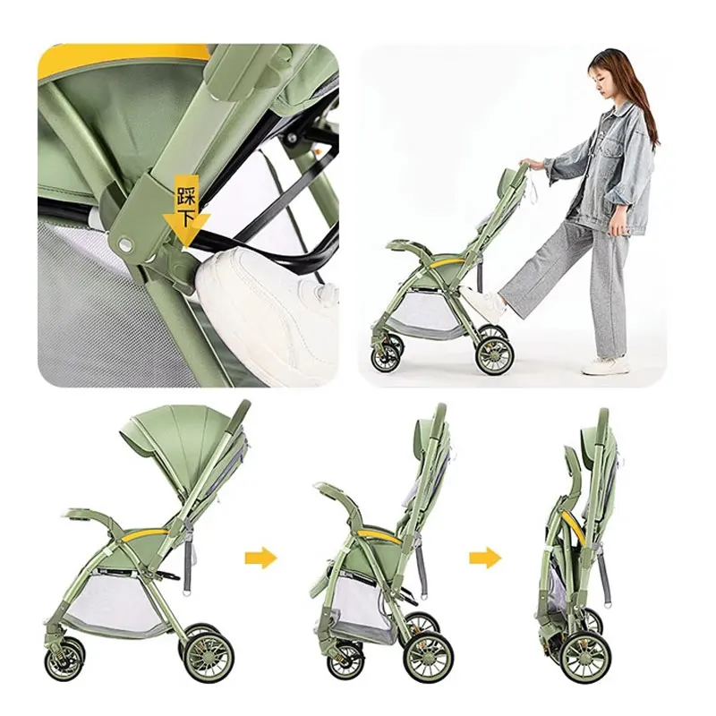 Lightweight 3-in-1 Quick-Fold Stroller Infant Car Seat and base | Camden/Black Umbrella Stroller for Toddler