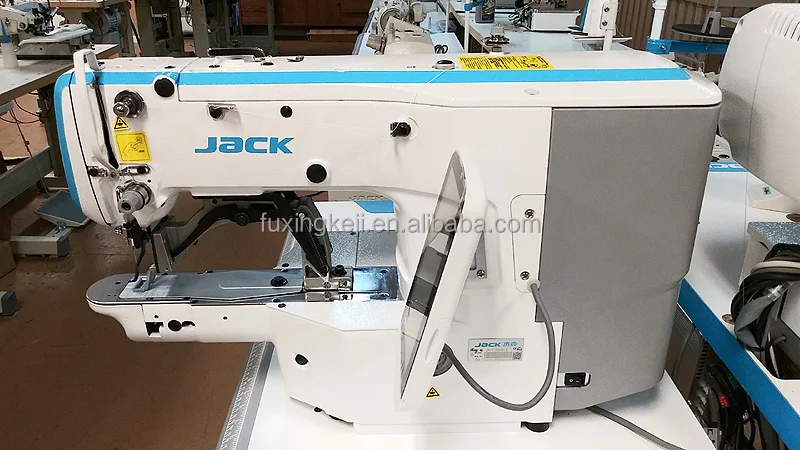 New high quality JACK JK-1900GH Electronic Bartack And Button Sewer computerized  Industrial sewing machine
