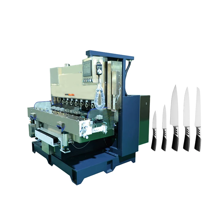 CNC Automatic sanding belt paper plastic handle polishing machine for steel cutlery