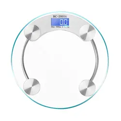 180KG Round Person Scale With Body Fat Analyzer Home Hot Round Body Scale Digital