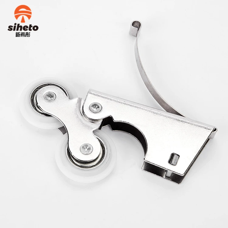 China Supplier Plastic Cabinet POM Sliding Wheels Closet Heavy Duty Sliding Door Rollers