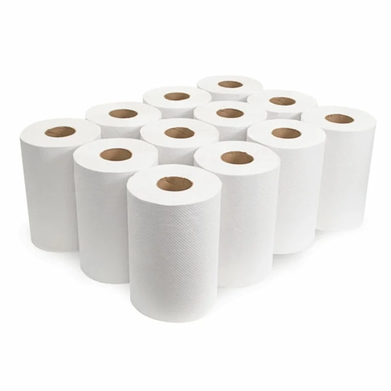 100% Virgin Wood Pulp Paper Towel Manufacturer 38GSM 600G Hand Towel Roll Commercial Paper Towel Roll