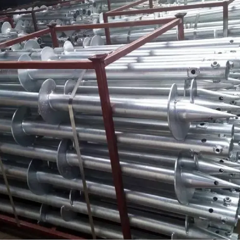 Direct selling high quality Spiral Ground Screw Pile for Construction Foundation