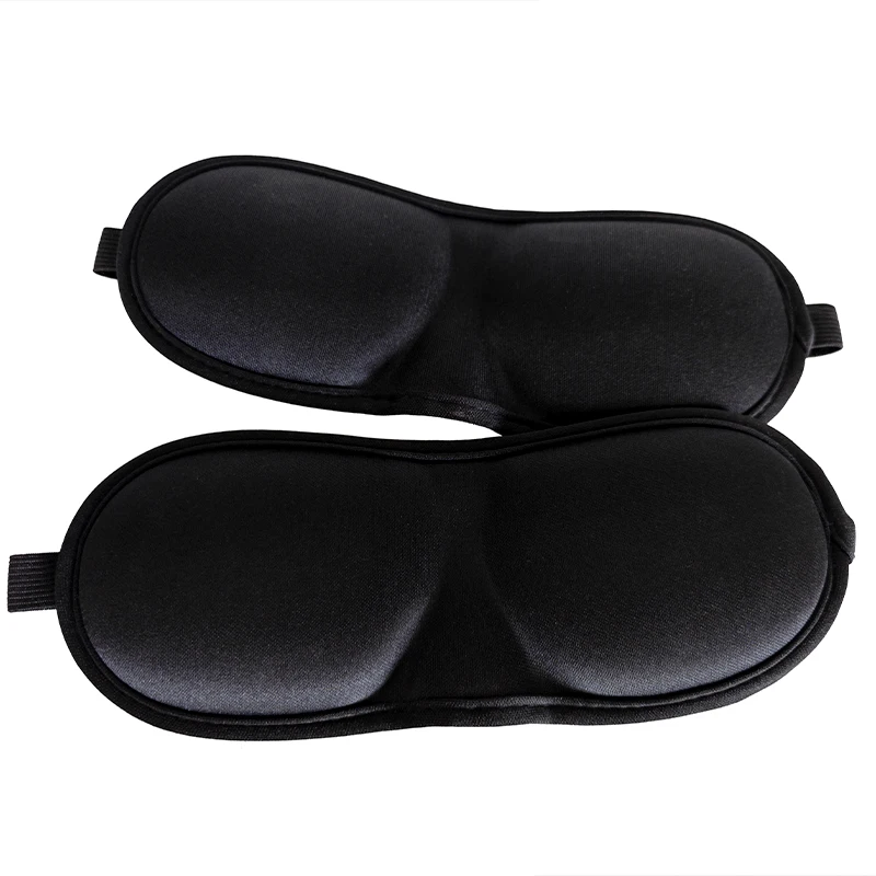 Wholesale Customized Black 3D Memory Foam Sleeping Eye Mask Soft And Comfortable Blackout Night Sleeping Eye Mask