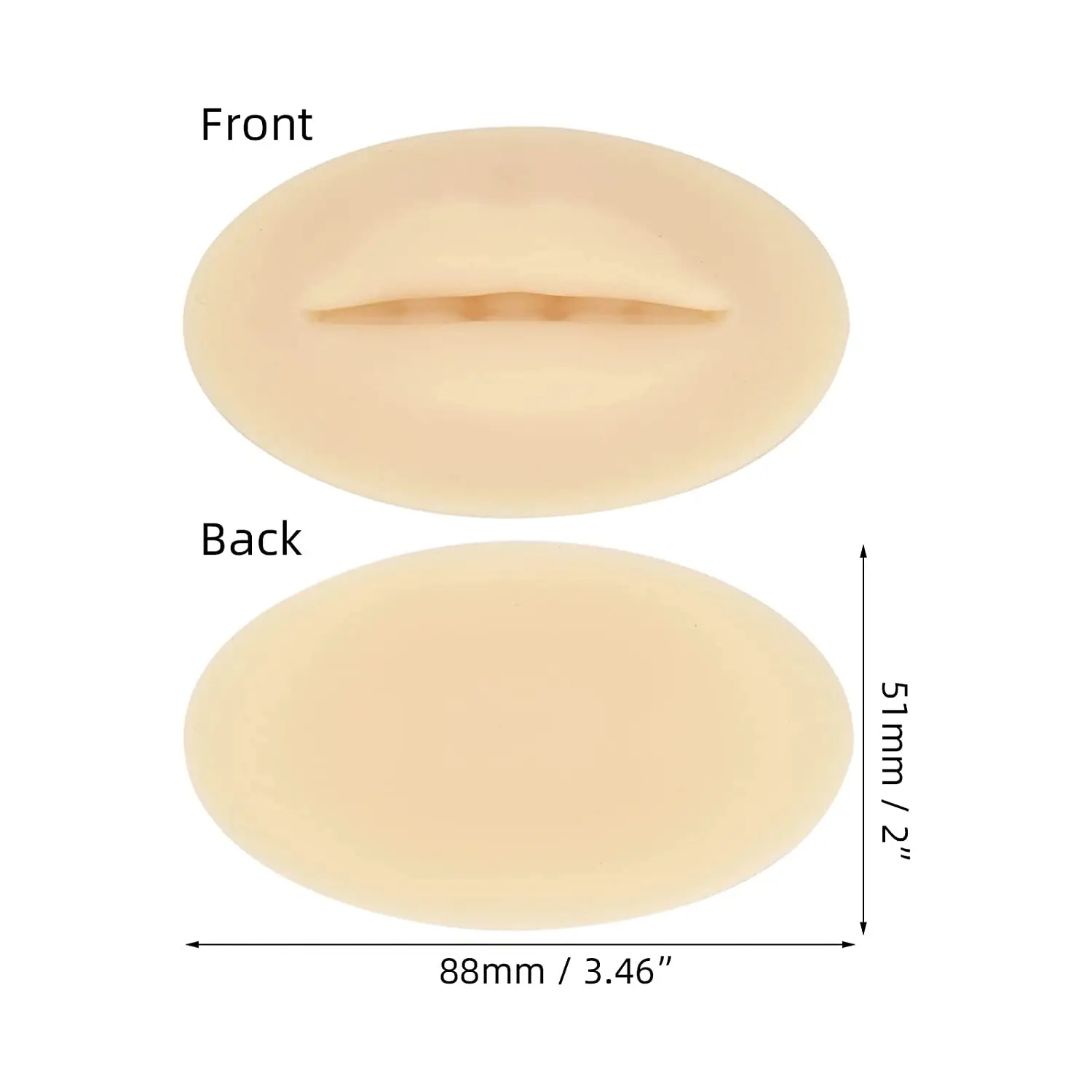 BerLin 3D silicone lip easy to color real feeling  practice skin