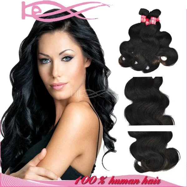 Unprocessed Human Hair Virgin Body Wave Brazilian Hair Mona Lisa