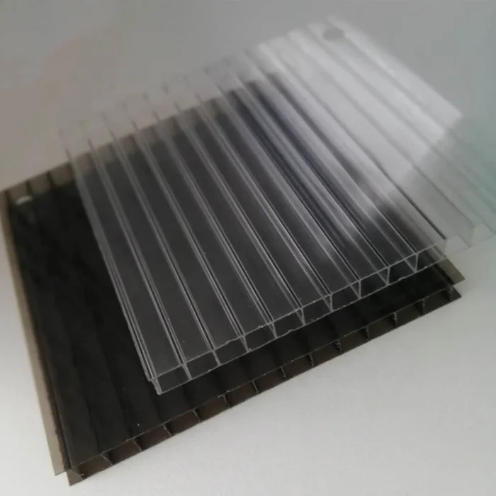 Environmental protection roofing materials heat resistant flexible UV polycarbonate hollow sun sheet