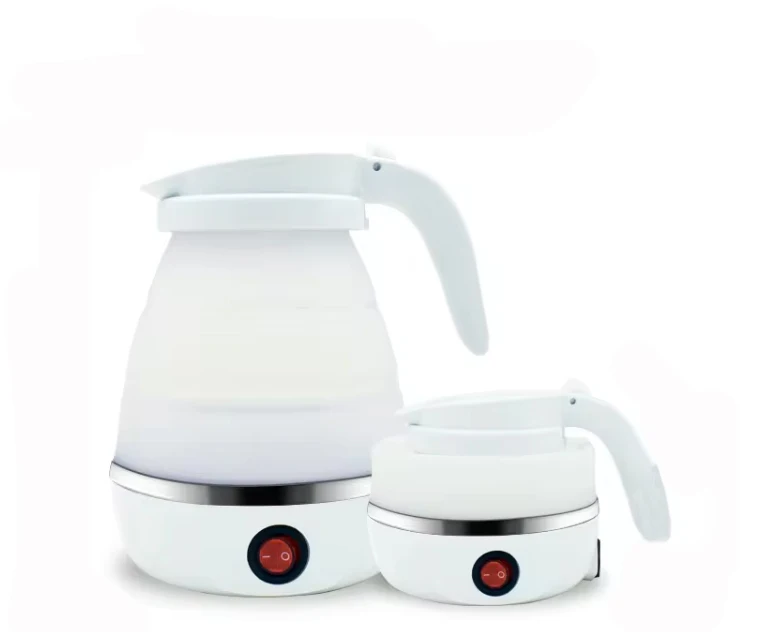 High Quality Silicone Folding Hot Kettle Travel Dormitory Portable Electric Kettle can be Folded