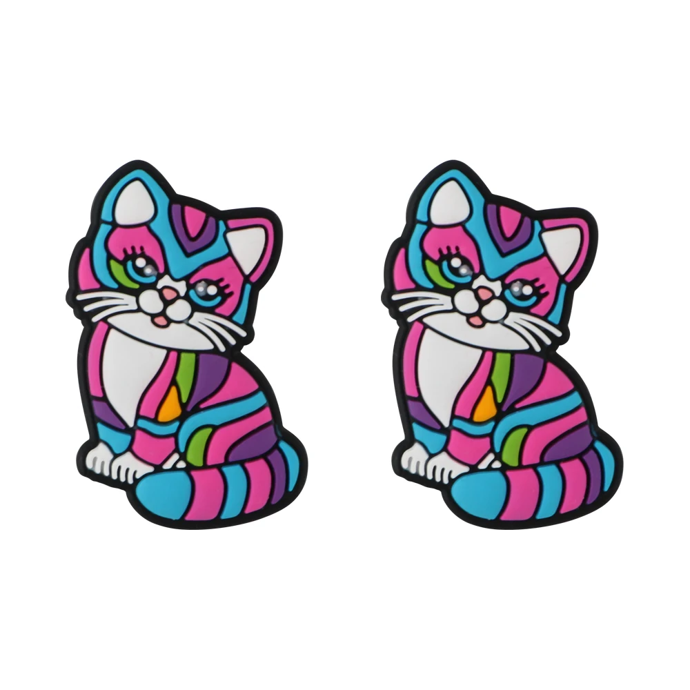 Soft Bpa Free Silicone Pet Colored Cat Focal Beads Diy Baby Pacifier Clip Accessories Jewelry Silicone Beads For Pen Making