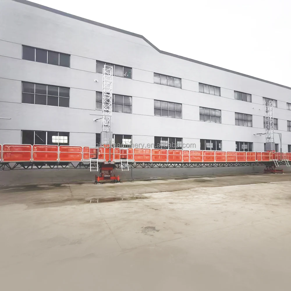 Heavy Duty Twin Mast  Facade Work Equipment MCWPs  Mast Climbing Work Platform