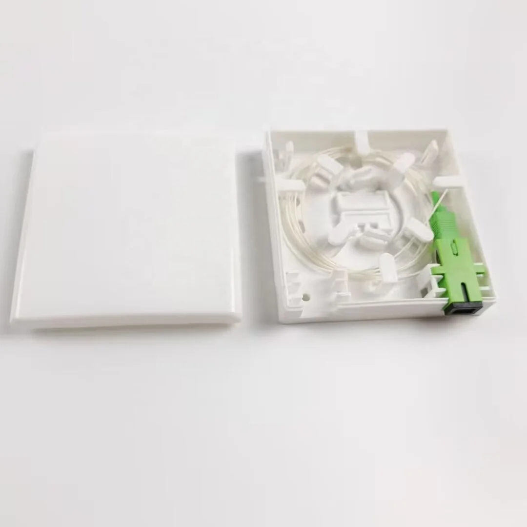 Factory supply ABS 2 Core 86 Type Fiber Optic Termination Box FTTH FTTB FTTX Network indoor 86 cable splice box