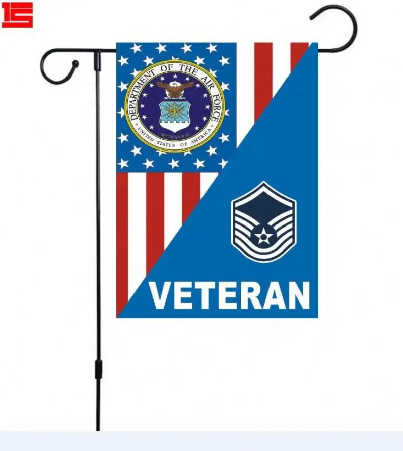 
Wholesale 30*45Cm Custom Logo Double Sided Digital Double Sided Printing Burlap Garden Flag Sets 