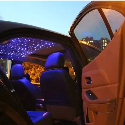  Светодиодный источник света RGB и волокно для украшения автомобиля porsche