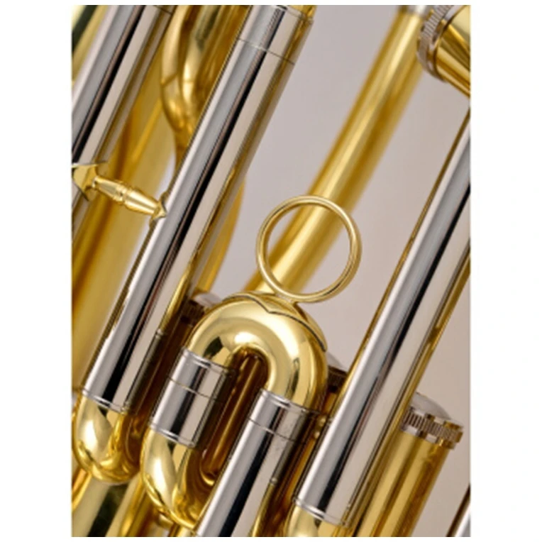 Hot Selling Cheap Custom Musical Instrument Gold Color Copper Euphonium For Sale