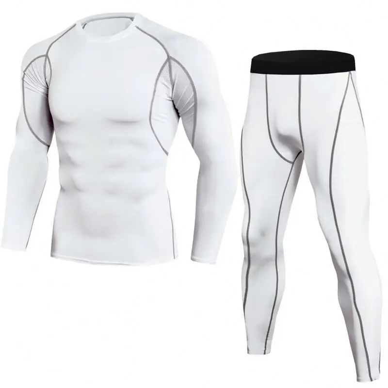 
Quick Dry Breathable Compression Running Rash Set Men Gym Wear 