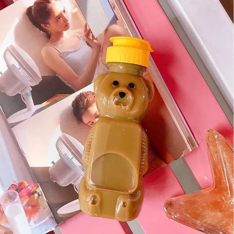 240ml 330ml 350ml 500ml eco friendly juice bottles plastic honey bottle bear shaped bee honey jar