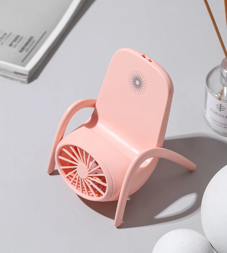 
Dropshipping Multifunctional Chair Mini Cooling Fan With Colorful LED light Portable Handheld Summer Fan Phone holder 