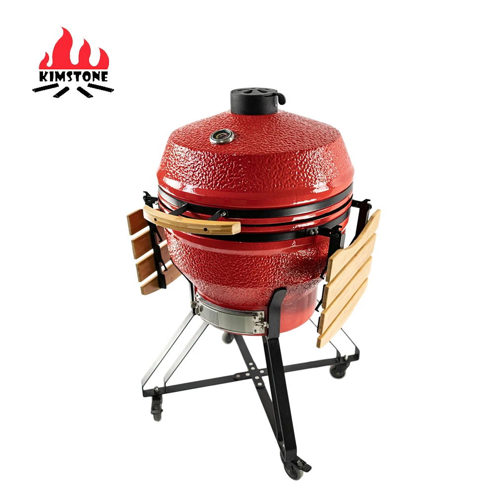 KIMSTONE 26 inch Parrilla Factory Direct Sale Charcoal BBQ Outdoor Ceramic Kamamdo Grill