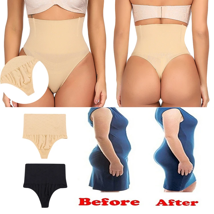 
High Waist Cincher Girdle Tummy Control Body Shaper Slimmer Sexy Thong Panty 