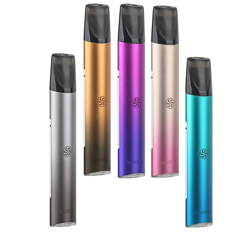 Factory price Buttonless E Cigarette Colorful light vape pen Atomizers pods
