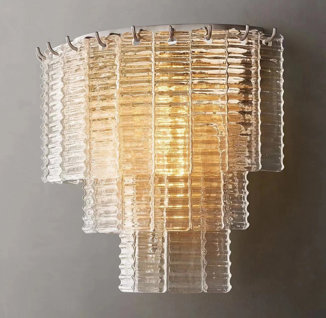 Vintage Prism Cristal Wall Light Crystal Sconces Wall Lamps Italy Designer Sirene Clear Glass Sconce Hotel Restaurant Decoration